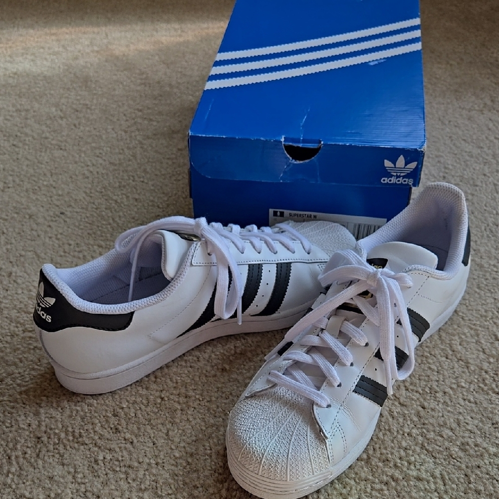 Adidas Women's Superstar White and Black
